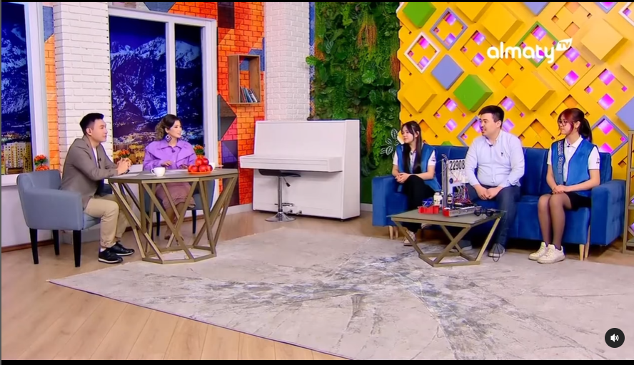 Шәкірттеріміз “Алматы” телеарнасының таңғы бағдарламасында қонақта