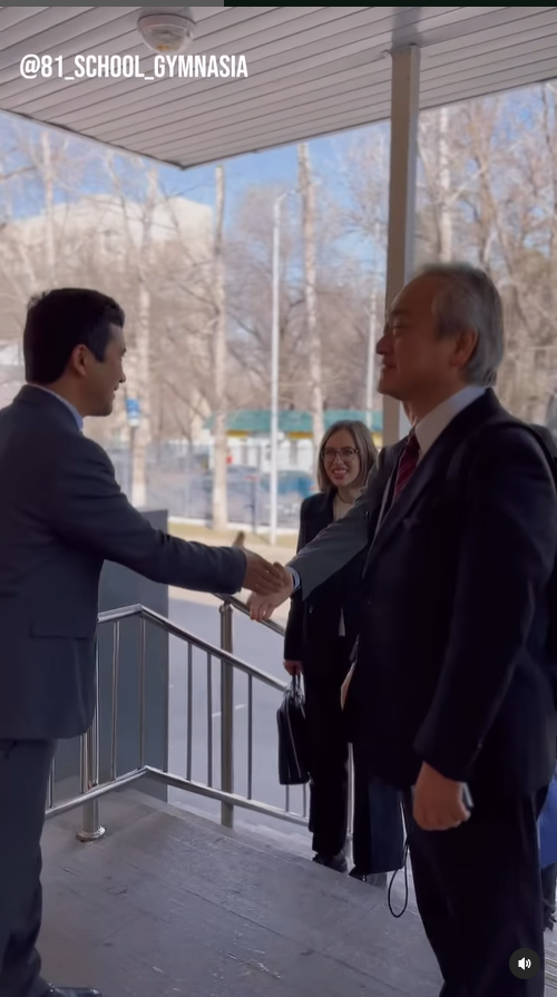 Мектебімізде Жапониядан келген қонақтар