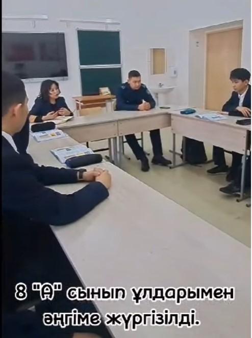 Құқықбұзушылықтың алдын алу. Ұлдар жиналысы 8 “А” сыныбы