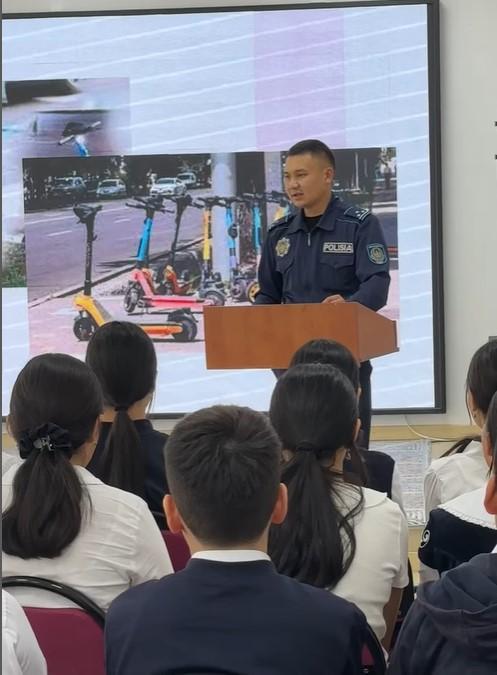 “Самокаттың қауіптілігі” тақырыбында профилактикалық шара