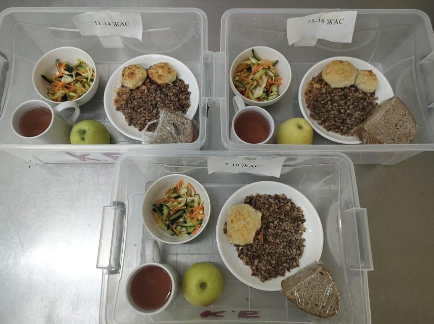 Ас мәзіріндегі тағамдар. 16.10.2025 ж.