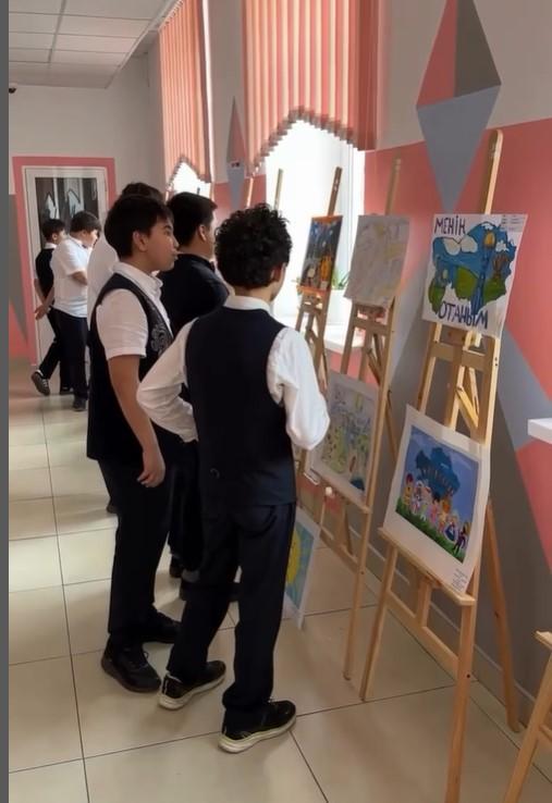 “Менің Отаным-Қазақстан” тақырыбындағы қалалық сурет байқауының аудандық кезеңі