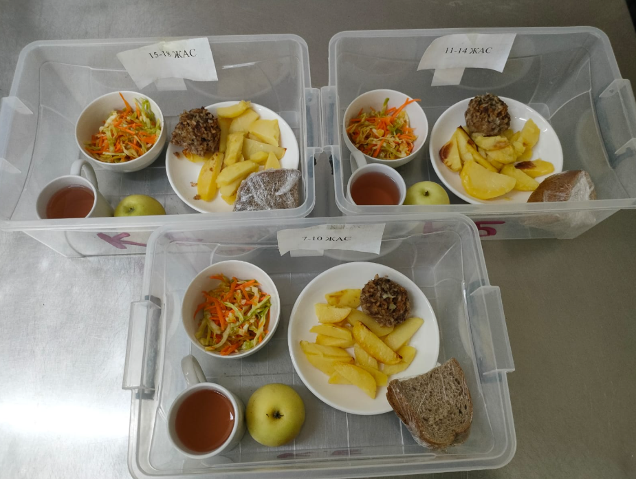 Ас мәзіріндегі тағамдар. 14.10.2025 ж.