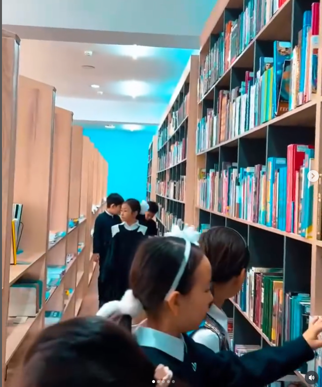 Крылов атындағы балалар кітапханасына экскурсия