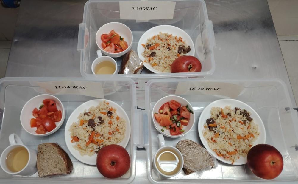 Ас мәзіріндегі тағамдар. 07.11.2025 ж.